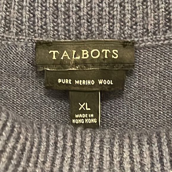 TALBOTS Pure Merino Wool Sweater Turtleneck Pockets Dolman sleeves women’s Sz XL - Picture 2 of 15